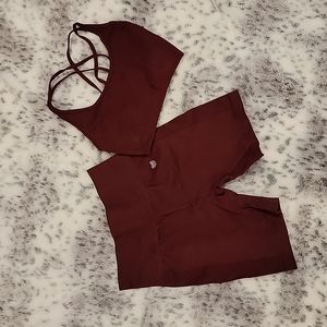 Forever 21 Shorts/Bra Set